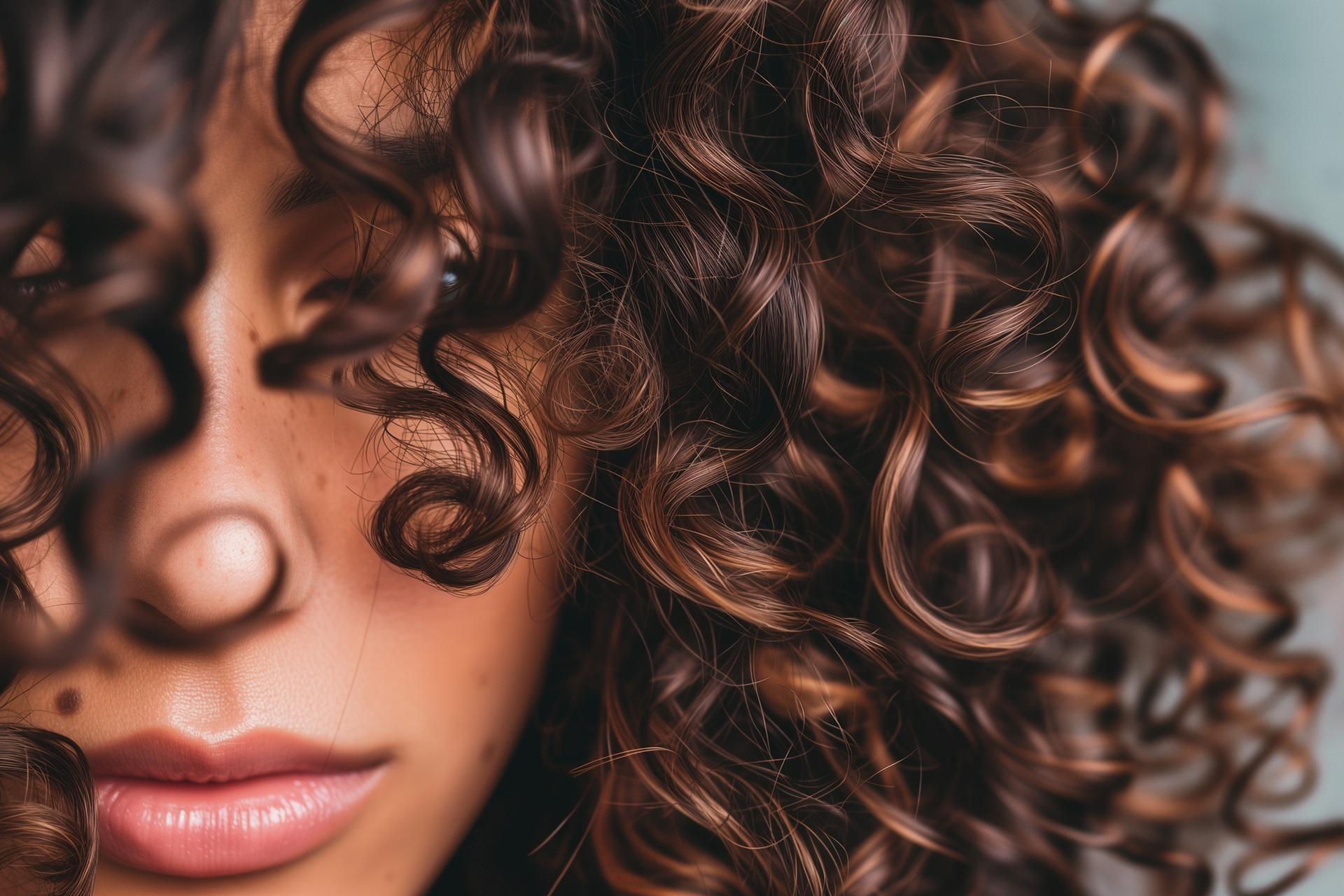 Lockige Haare mit Ponytail Extensions