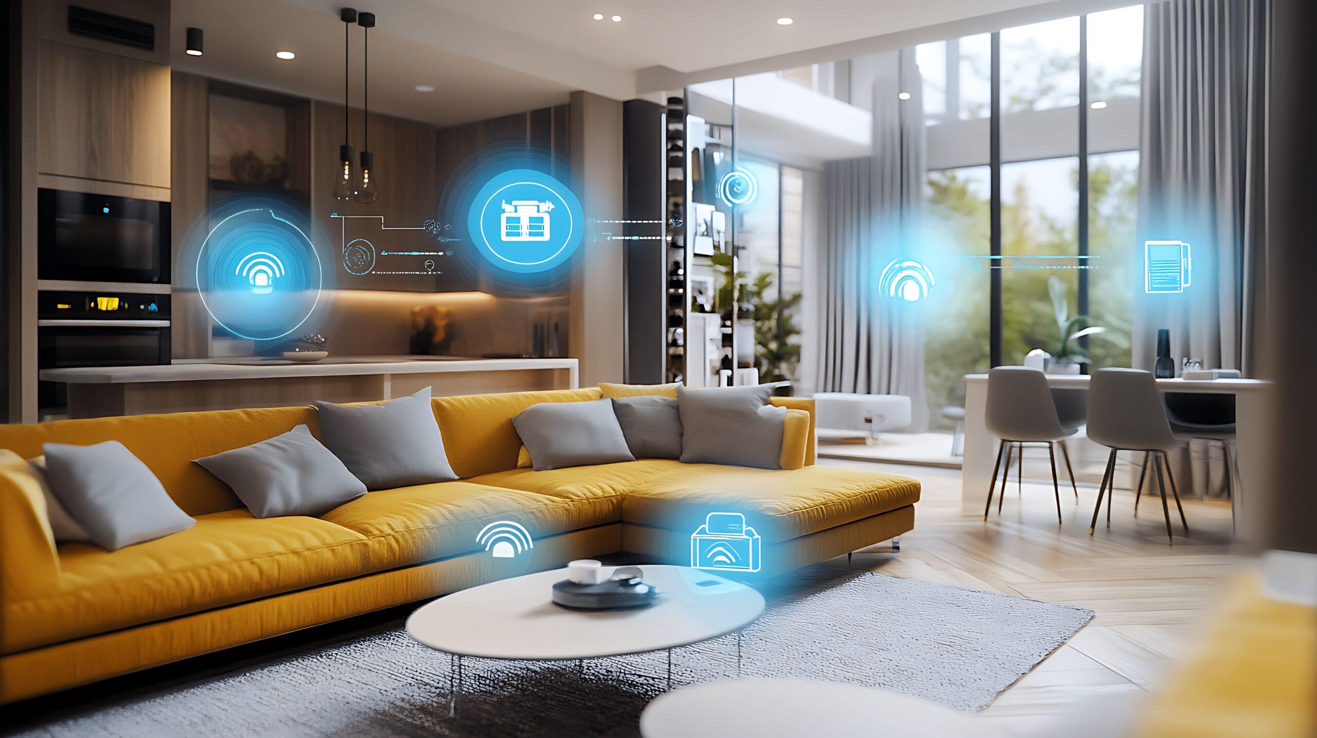 Ein vernetztes Haussicherheitssystem mit IoT-Kameras, Bewegungsmeldern und Fernüberwachung